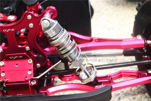 GPM Alum Front Double Section Spring Dampers 115mm Black : Kraton / Outcast / Notorious