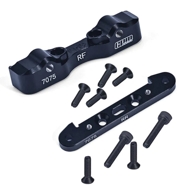 GPM Aluminum 7075 Rear Lower Suspension Mount Black for Arrma 1:5 Kraton/Outcast