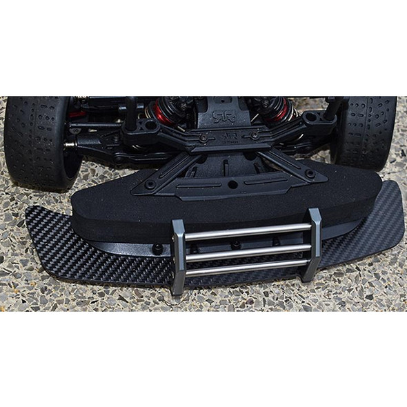 GPM Racing Carbon Fiber Front Chassis & Bumper Black/Silver : Arrma 1/7 Infraction