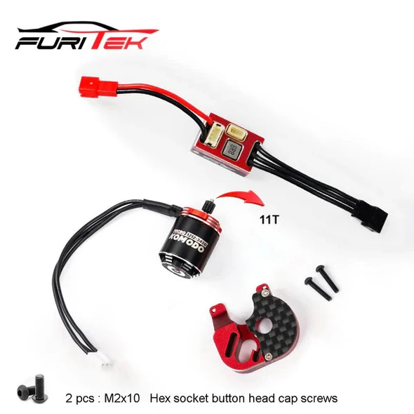 Furitek FUR-2631 MicroModo 2025 Brushless Power System w/MicroKomodo for Axial SCX24