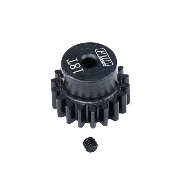 GPM Racing 40Cr Steel Pinion Gear 18T 0.5m / Shaft Hole 2mm for Losi 1/24 Micro-B