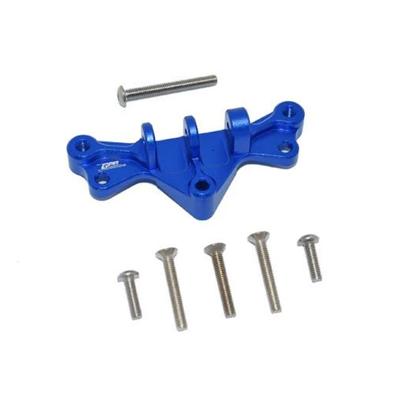 GPM Alum Mount Front Or Rear Gearbox Upper Suspension Links Blue : Losi 1/8 LMT