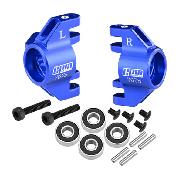 GPM Racing Aluminum 7075 Front Steering Block Blue for Losi 1/18 Mini LMT