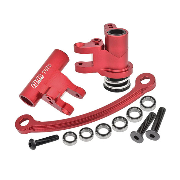 GPM Aluminum 7075 Steering Bellcrank Set Red for Losi 1:10 Lasernut