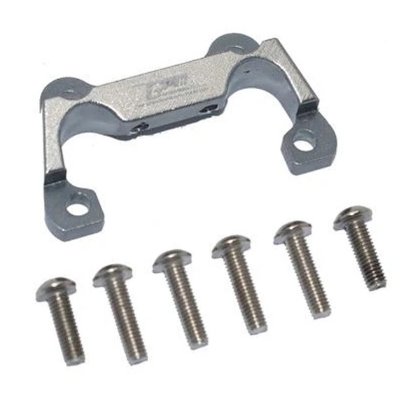 GPM Racing Aluminium Front Bumper Mount Set Grey : Losi 1/10 Lasernut U4