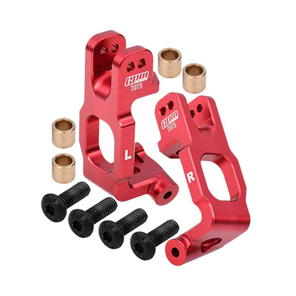 GPM Racing Aluminum 7075 Front C Hubs Red for Losi 8IGHT-X / XE / XTE