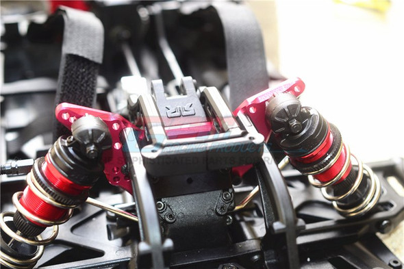 GPM Racing Aluminum Rear Shock Tower (1Pc) Set Red : Limitless / Infraction