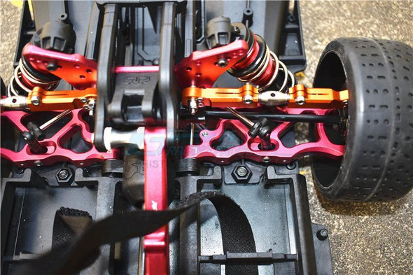 GPM Racing Aluminum Rear Lower Arms Set Grey : Limitless / Infraction / Typhon