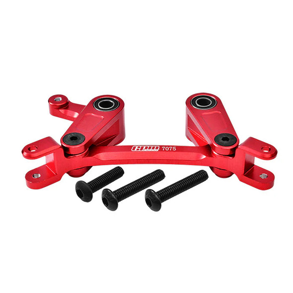 GPM Aluminum 7075 Alloy Steering Assembly Red for 1/10 Granite/Big Rock/Senton