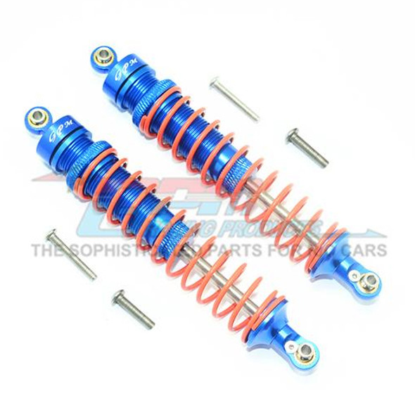 GPM Alum Rear Heavy-Duty Adjustable Damper 115mm Blue : 4x4 Granite/Big Rock