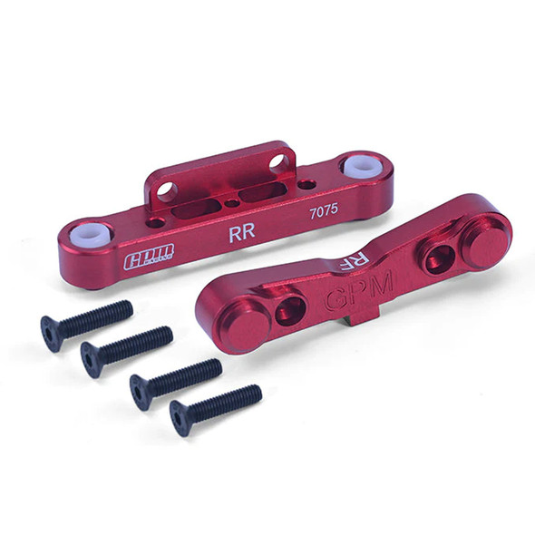 GPM Aluminum 7075 Rear Lower Suspension Mount Red for Arrma 1/8 Kraton/Outcast
