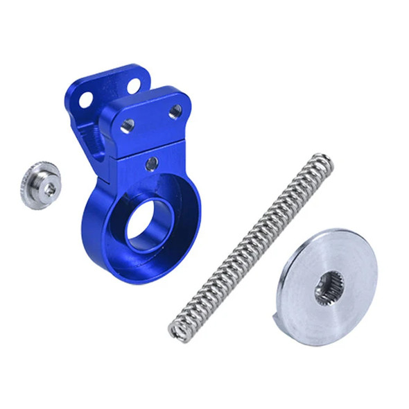 GPM Alum 7075 Servo Saver Steering 23T Blue w/ Built-In Spring for Arrma Gorgon