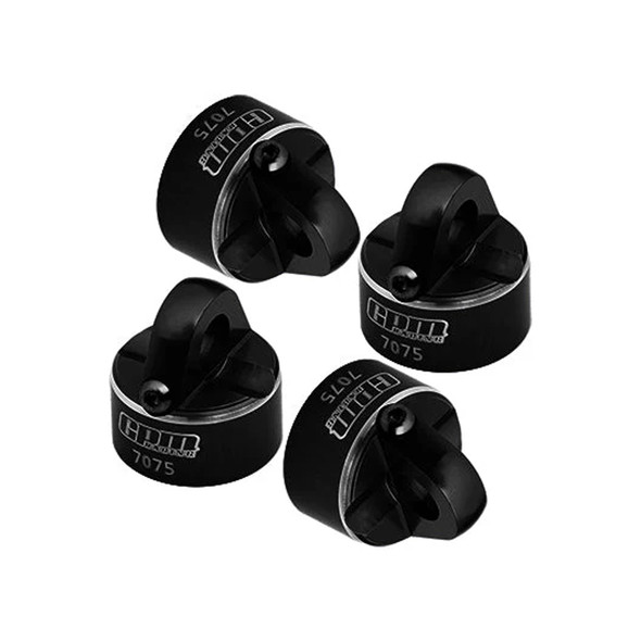 GPM Aluminum 7075 Alloy Shock Cap Black for Tekno MT410 2.0 / EB410 / EB410.2