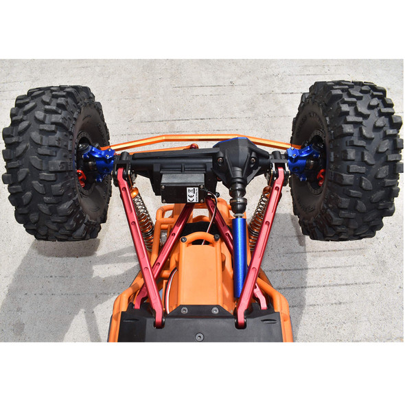 GPM Alum Front Upper & Lower Chassis Links Parts Tree Orange : Axial 1/10 RBX10