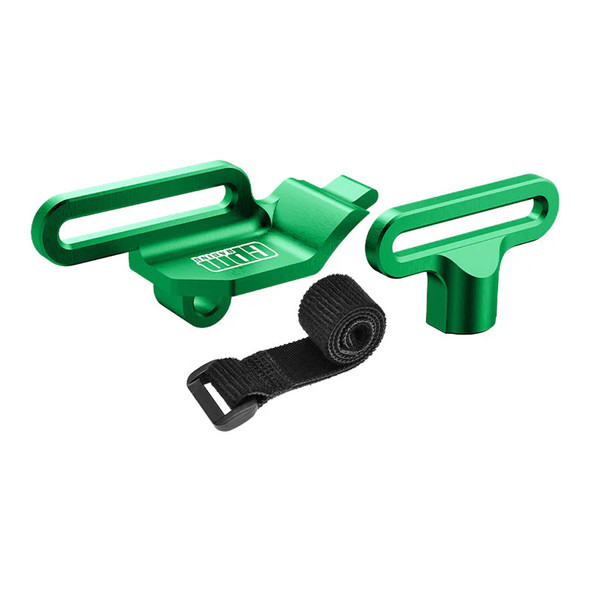 GPM Alum 7075 Alloy Retainer Battery Hold-Down Green for Traxxas 1/16 Mini Maxx