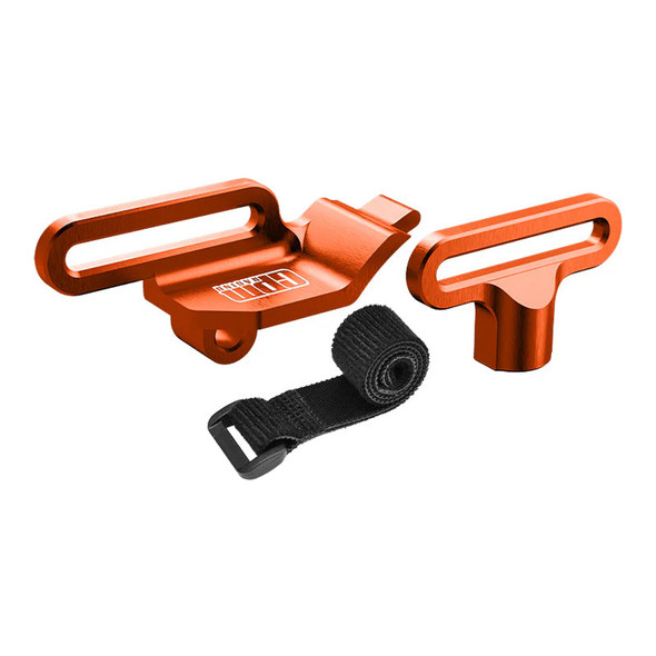 GPM Alum 7075 Alloy Retainer Battery Hold-Down Orange for Traxxas 1/16 Mini Maxx