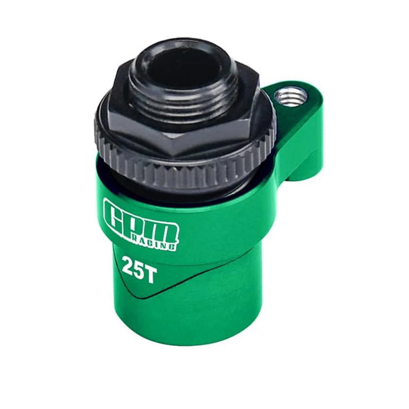 GPM Alum 7075 Alloy 25T Servo Saver Set Horn Green w/Built-In Spring for Traxxas 1/16 Mini Maxx