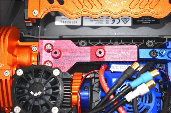 GPM Racing Aluminum Rear Chassis Link Protector (3Pcs) Set Blue : Maxx