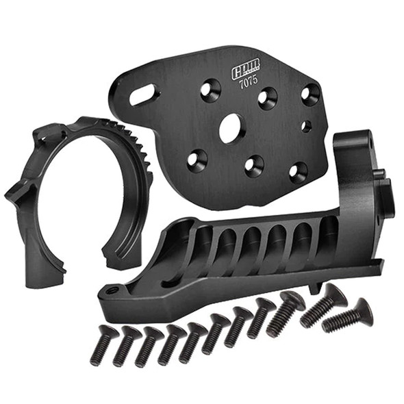 GPM Racing Aluminum Motor Mounts Black for Traxxas 1/10 Maxx