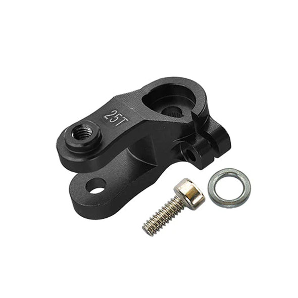 GPM Racing Aluminum 25T Standard Servo Horn Black for Traxxas 1/10 Maxx