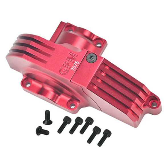 GPM Aluminum 7075 Main Gear Cover Red for Traxxas 1:10 4WD MAXX