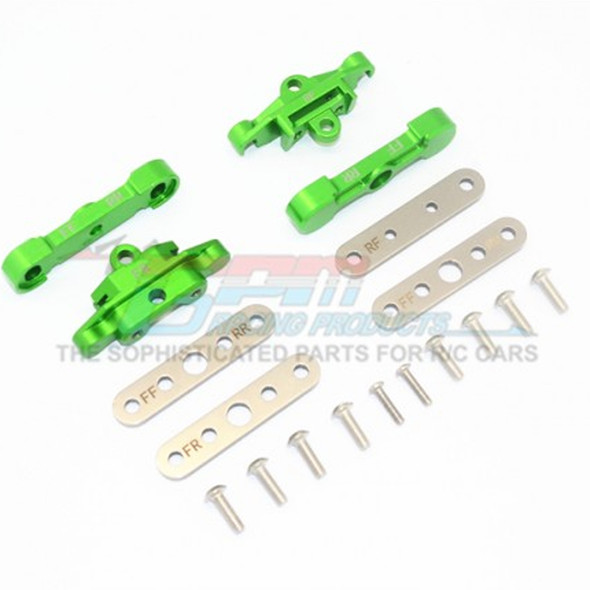 GPM Racing Alum Front + Rear Lower Arm Tie Bar Mount Green : Maxx