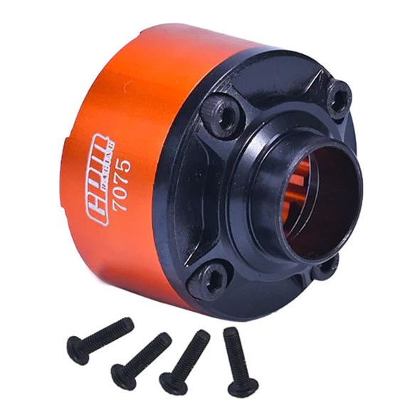 GPM Medium Carbon Steel+Alum 7075 Front/Center/Rear Diff Case Orange for XRT/X-Maxx