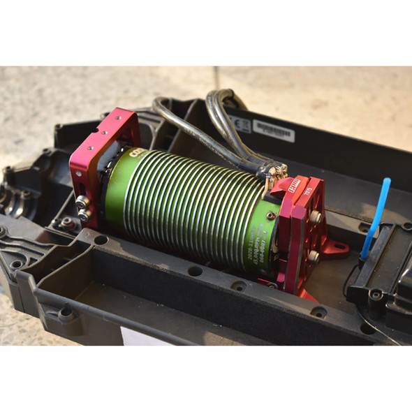 GPM Alum 7075-T6 Quick Release Motor Base + Motor Fixing Mount Black for 1/5 XRT