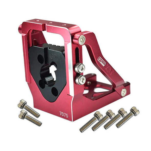 GPM Racing Aluminum 7075-T6 Quick Release Motor Base Red for X-Maxx