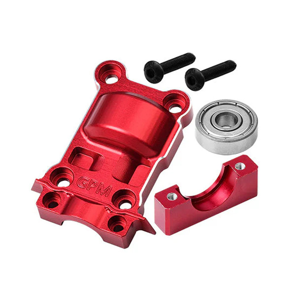 GPM Aluminum 7075 Alloy Rear Lower Gear Cover Red for 1/5 X-Maxx / 1/6 XRT