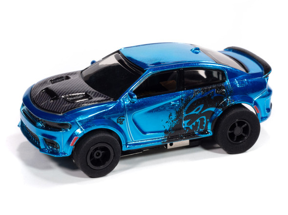 Auto World Xtraction 2021 Dodge Charger SRT Hellcat Redeye (Blue) HO Slot Car