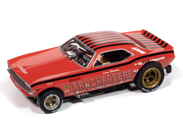 Auto World 4Gear 1970 Dodge Challenger Ramcharger (Red) HO Scale Slot Car