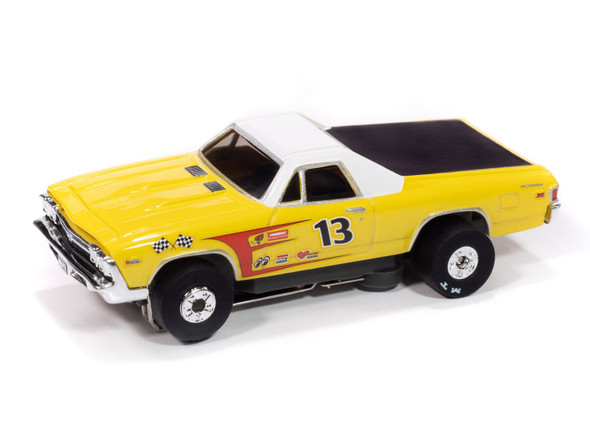Auto World Thunderjet 1969 Chevy El Camino (Yellow) HO Scale Slot Car