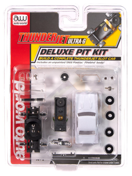 Auto World TRX136 Thunderjet Deluxe Pit Kit (1968 Pontiac Firebird) HO Scale Slot Car