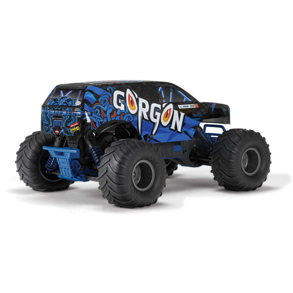 ARRMA ARA3230T1 1/10 GORGON 2WD RTR Brushed Monster Truck, Blue