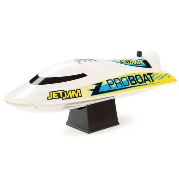 Pro Boat PRB08031V2T2 Jet Jam V2 12" Self-Righting Pool Racer Brushed RTR Boat White