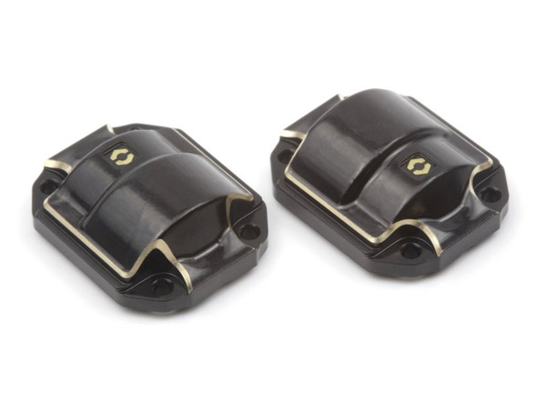 HPI 161144  Brass Diff Cover Black (2pcs) for Ventura18 Toyota Hilux
