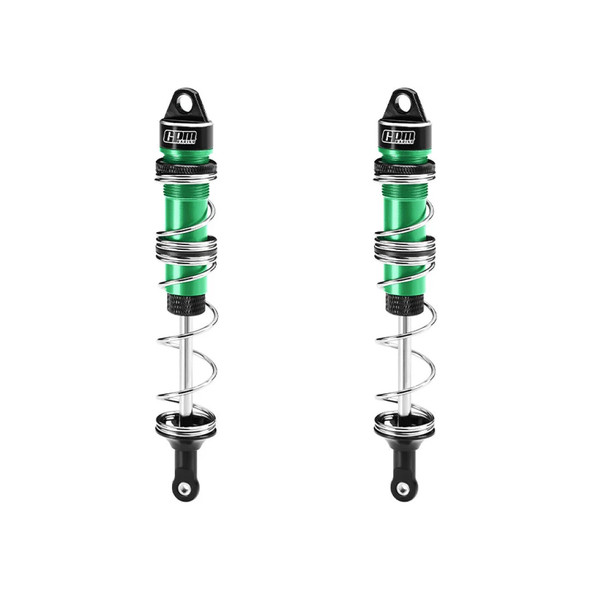 GPM Alum 6061-T6 Alloy Rear Double Section Spring Shock 135mm Green for Losi 8IGHT-X