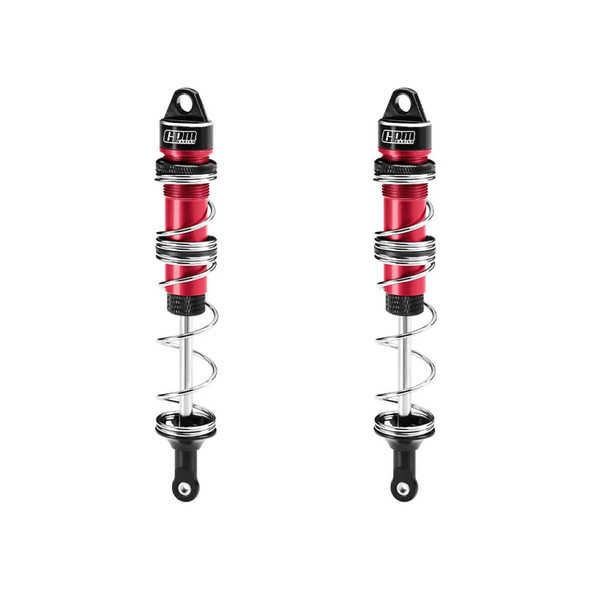 GPM Alum 6061-T6 Alloy Rear Double Section Spring Shock 135mm Red for Losi 8IGHT-X