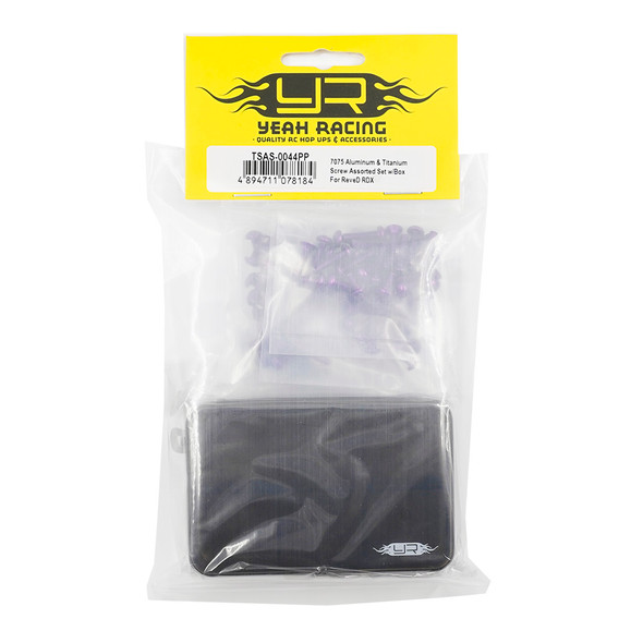 Yeah Racing TSAS-0044PP 7075 Aluminum & Titanium Screw Assorted Set w/Box for ReveD RDX