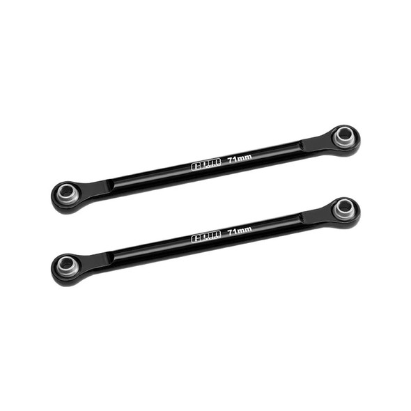 GPM Aluminum 7075-T6 Alloy Front Steering Toe Links Black for Traxxas 1/16 Mini XRT