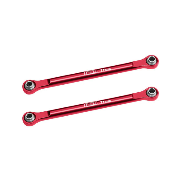 GPM Aluminum 7075-T6 Alloy Front Steering Toe Links Red for Traxxas 1/16 Mini XRT