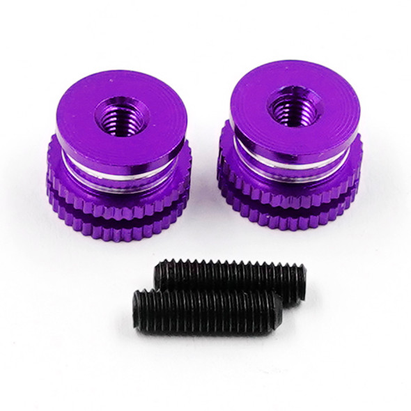 Yeah Racing YA-0762PP Aluminum M3 Twist Nut Purple
