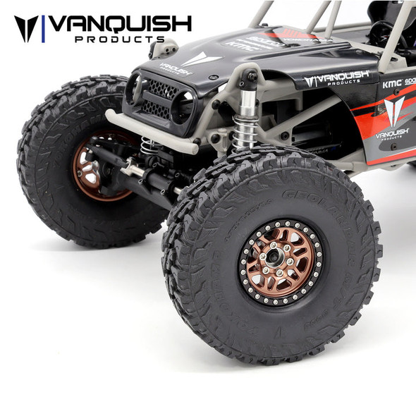 Vanquish VPS08196 1.9 Aluminum Battle Born Wheels Kilo Beadlock Wheels (2) Bronze