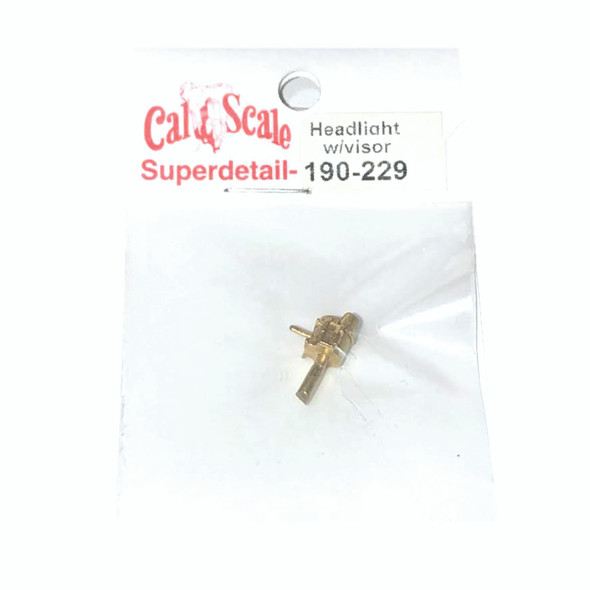 Cal Scale 190-229 Steam Loco Headlight Brass Castings Sunbeam w/ Visor HO Scale Cal Scale 190-229 Steam Loco Headlight Brass Castings Sunbeam w/ Visor HO Scale