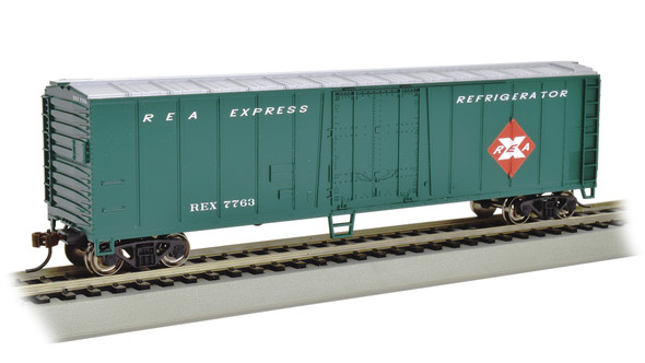 Bachmann 17909 50' Steel Reefer - Railway Express Agency #7763 HO Scale