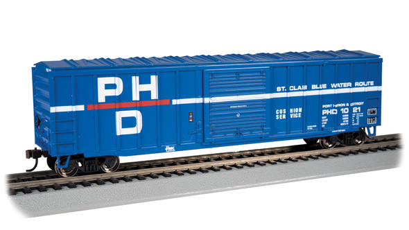 Bachmann 19614 50'6" Outside Braced Sliding Door Box Car - Port Huron & Detroit #1021 HO Scale