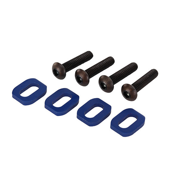 Traxxas 7759 Blue Anodized Aluminum Motor Mount Washers w/ Hardware (4) X-Maxx