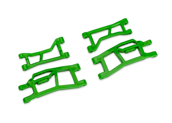 Traxxas 10725-GRN Front Upper & Lower Widemaxx Suspension Arms Green