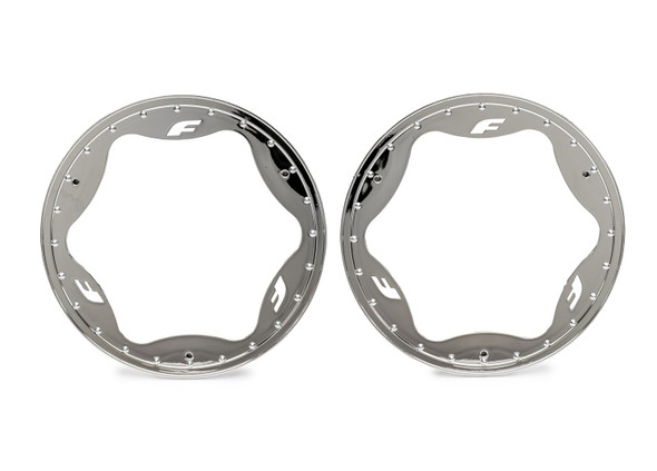 Traxxas 10948-CHRM 4.3" Chrome Funco Rear Beadlock Rings (2) for Pro Scale Sand Car